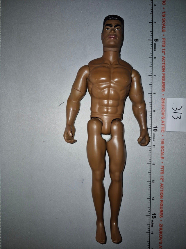 1/6 Scale Nude Male African American Black Action Figure Basic Body - GI Joe
