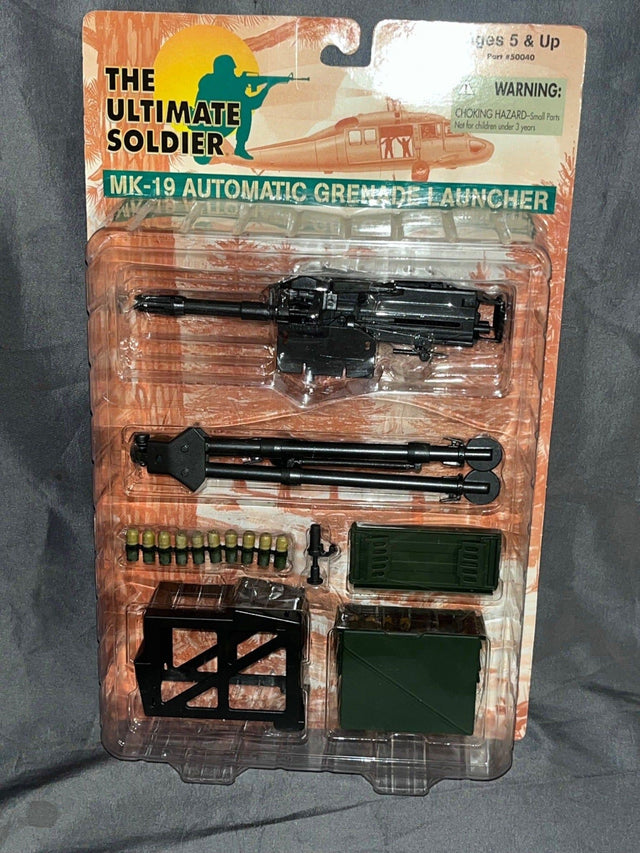 1/6 Scale Modern Era MK-19 Automatic Grenade Launcher Weapons Set - Ultimate Soldier NIB