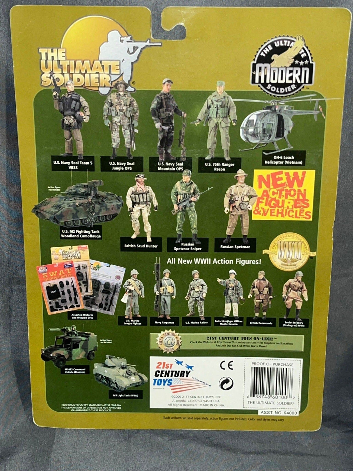 1/6 Scale Ultimate Soldier Modern US Arctic Camo Sniper Weapon Set - NIB