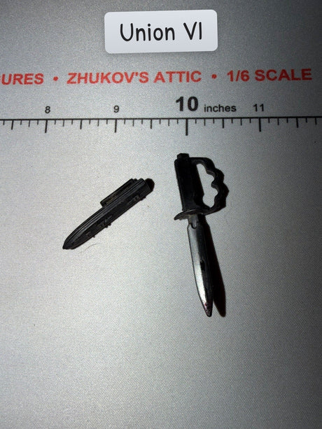 1/6 Scale World War One US Fighting Knife and Scabbard