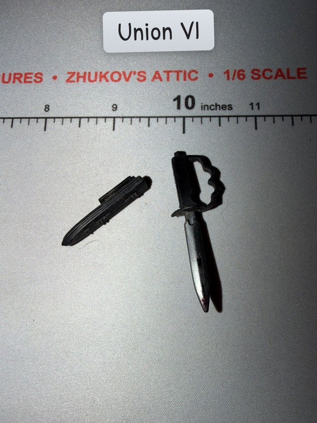 1/6 Scale World War One US Fighting Knife and Scabbard