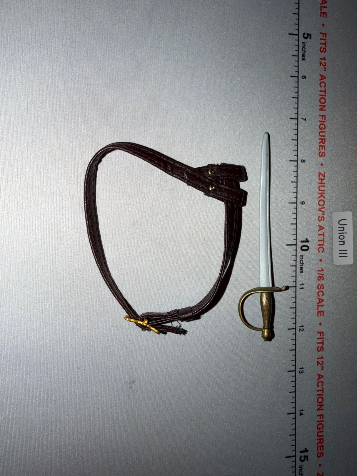 1/6 Scale Pirates of Caribbean Sword with Sword and Belt