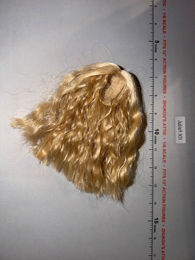 1/6 Scale Modern Female Curly Blonde Wig