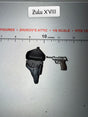 1/6 Scale WWII German Walther P38 Pistol and Holster - Dragon