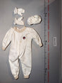 1/6 Scale Vintage GI Joe Adventure Team White Deep Sea Diver Jumpsuit with Boots and Gloves Set - As Is