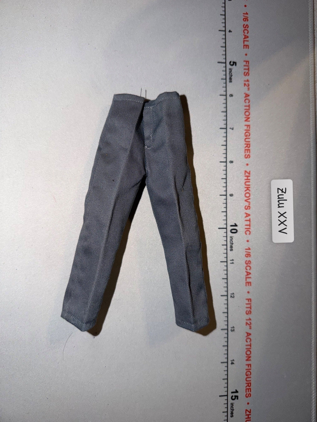 1/6 Scale Modern Civilian Gray Dress Trousers Pants