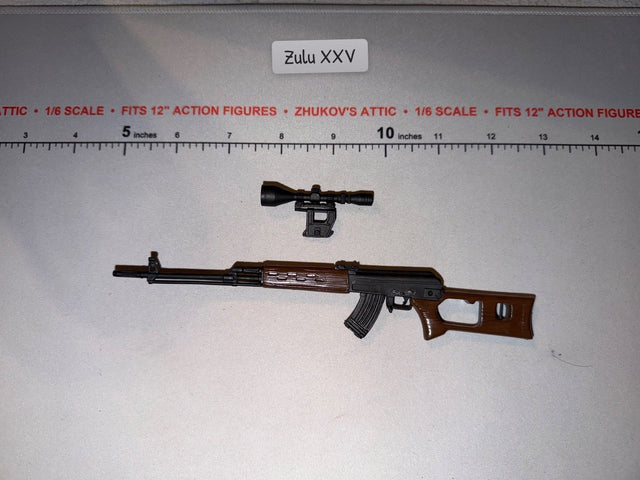 1/6 Scale Modern Russian SVD Sniper Rifle with Scope - Ultimate Soldier
