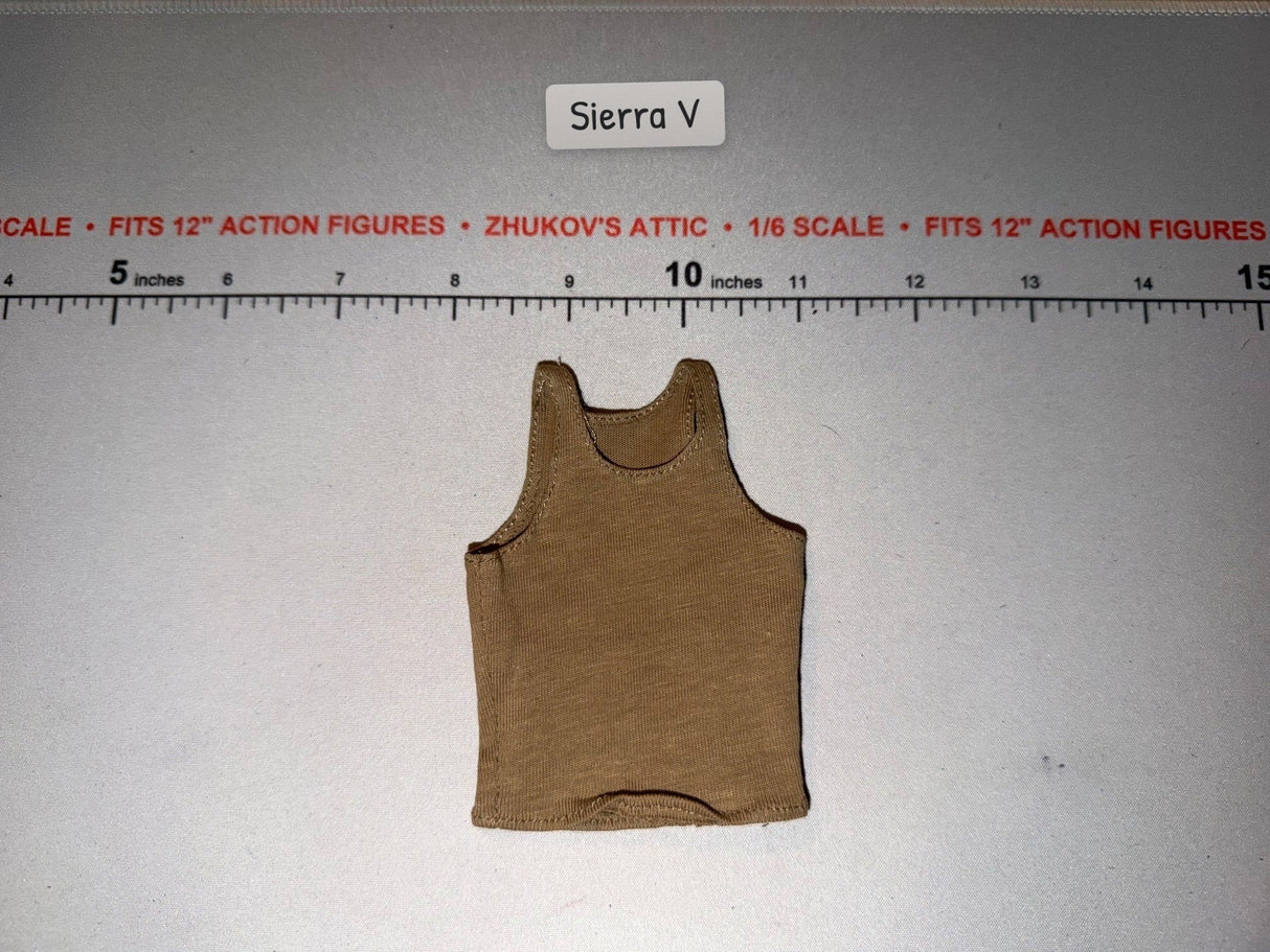 1/6 Scale WWII US Tan Tank Top Undershirt