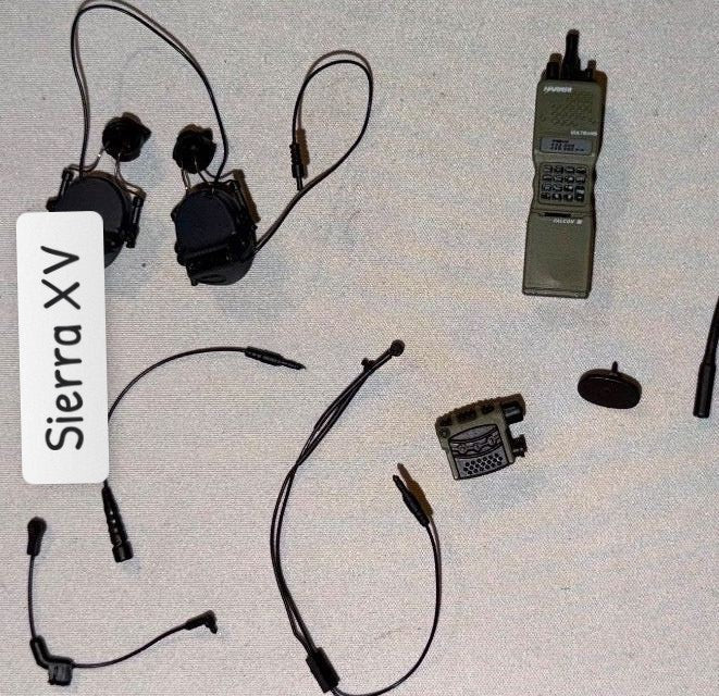 1/6 Scale Modern Era Communications Headset and Radio Set