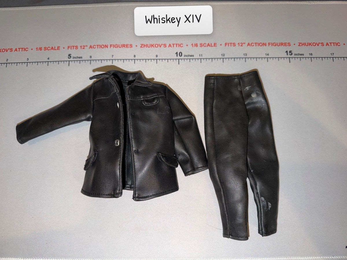 1/6 Scale Modern Black Civilian Biker Uniform