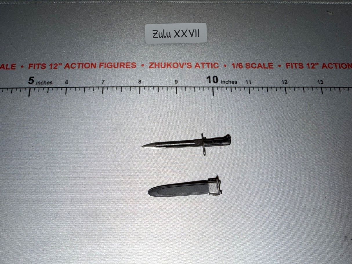 1/6 Scale WWII US Bayonet with Scabbard