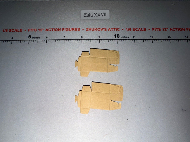 1/6 Scale Vietnam M-60 Machine Gun Carboard Ammunition Sleeves