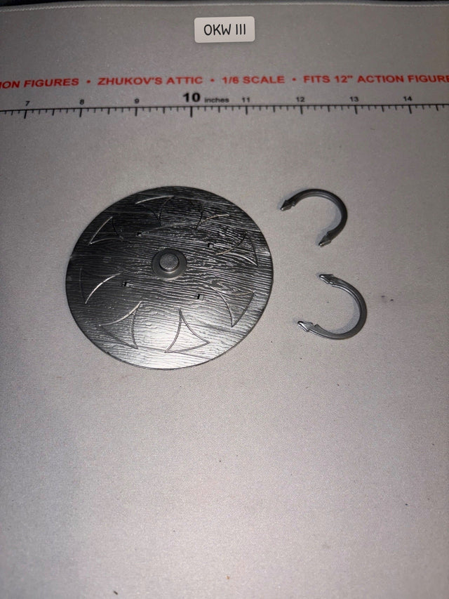 1/6 Scale Viking Round Shield with Arm Clips - Johnny West