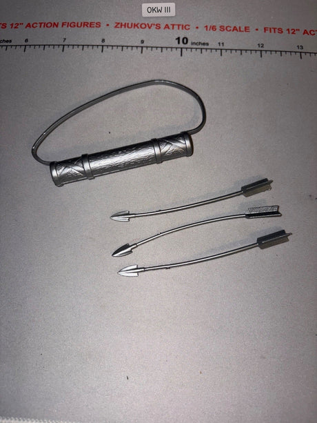 1/6 Scale Ancient Quiver with Bow and Arrows Set - Johnny West