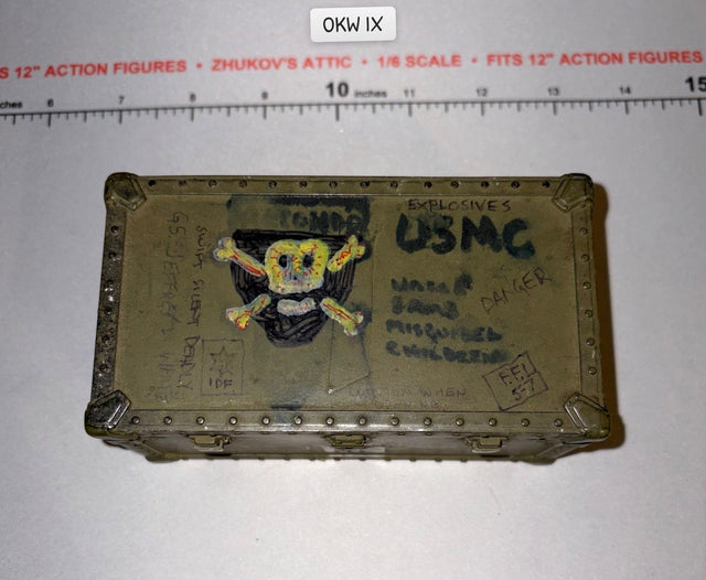 1/6 Scale Vietnam Era USMC Marine Footlocker - SOTW