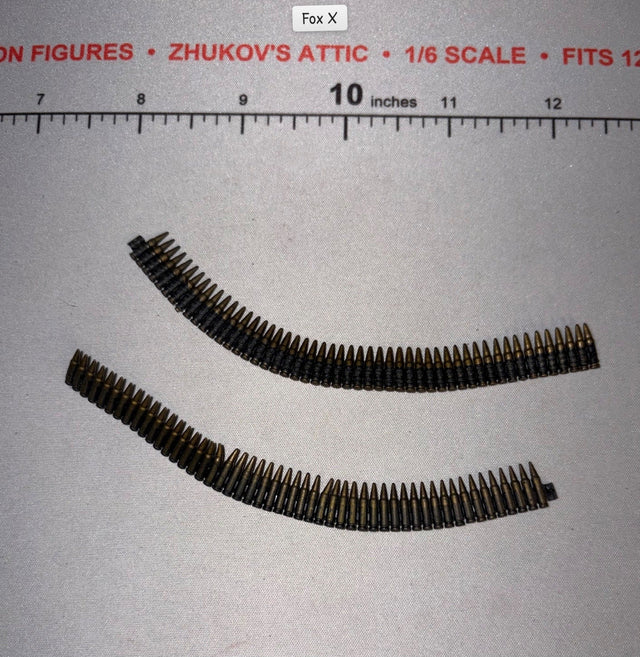 1/6 Scale WWII German Machine Gun Ammunition Belt Set