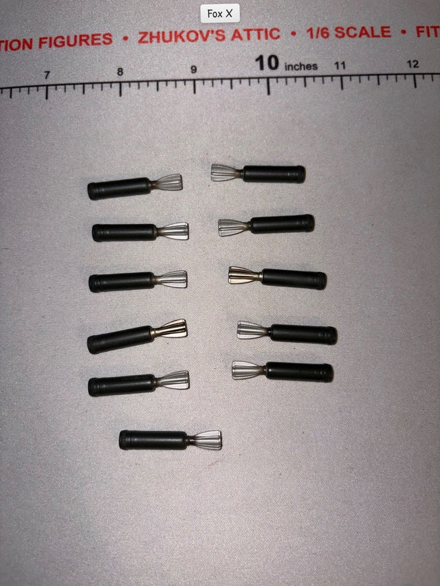 1/6 Scale WWII British Mortar Round Lot