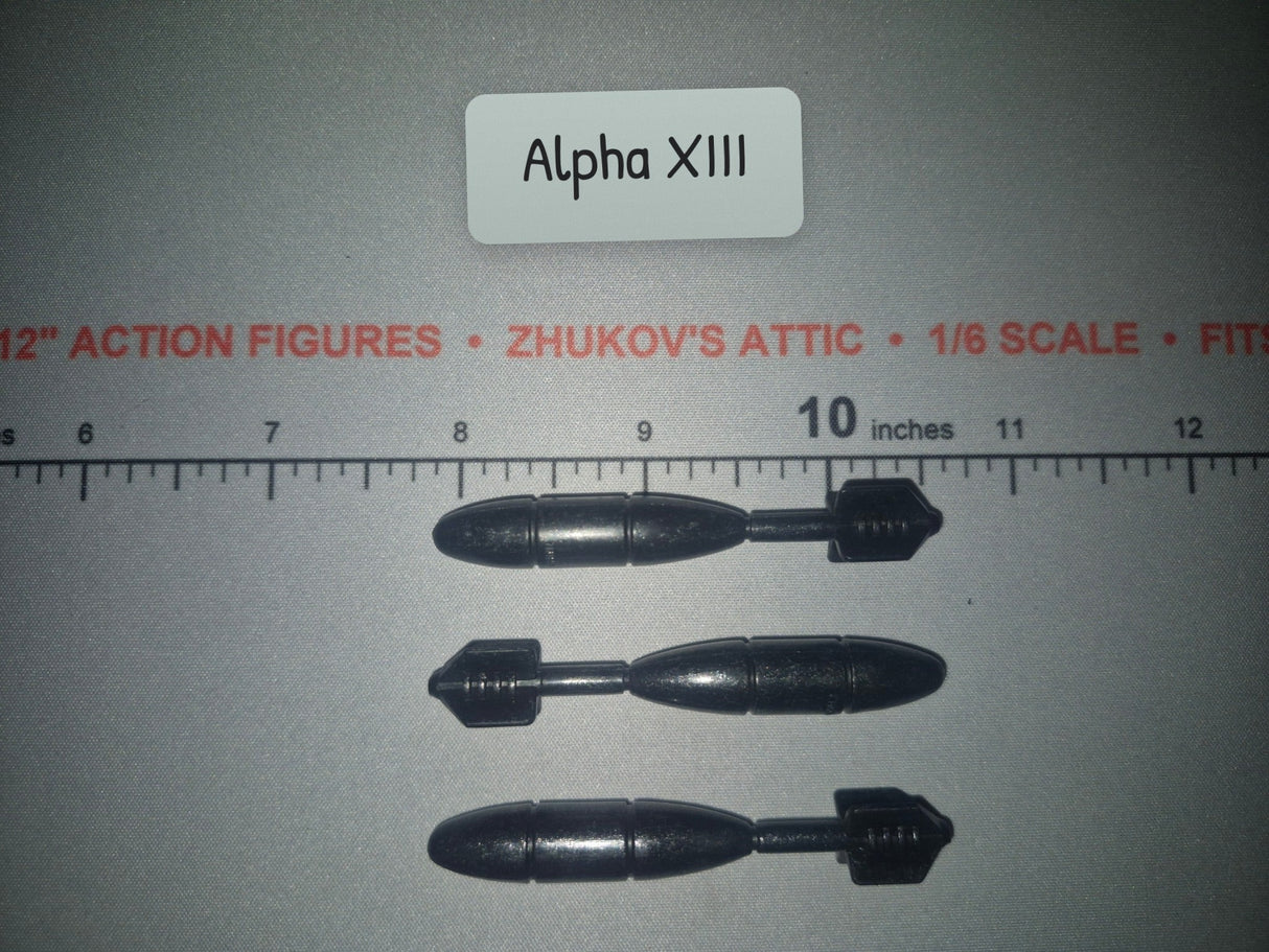 1/6 Scale Modern Mortar Ammunition Round Lot