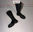 1/6 Scale Modern Era Tall Black Lace Up Boots