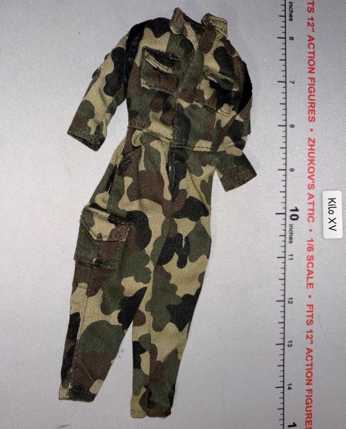 1/6 Scale Modern Era Camouflage Coverall Uniform - Coveralls