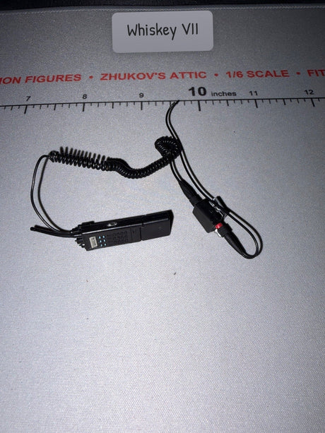 1/6 Scale Modern Era Radio with PTT Switch and Headset Cable - Police
