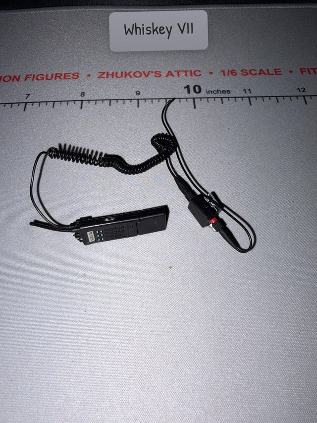 1/6 Scale Modern Era Radio with PTT Switch and Headset Cable - Police