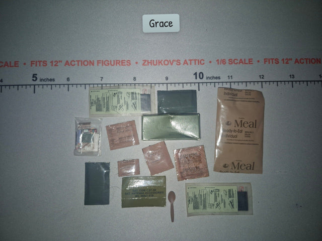 1/6 Scale Modern US Army MRE Meal Ready-to-Eat Ration Set