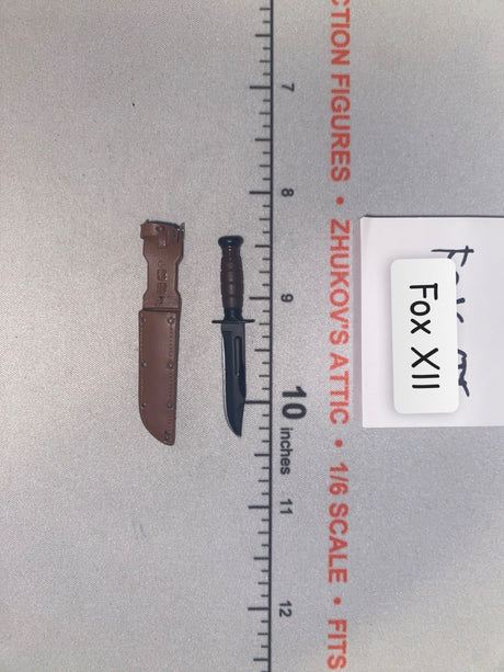 1/6 Scale WWII US Ka-Bar Combat Knife with Scabbard - Dragon