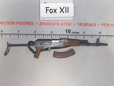 1/6 Scale Modern Era AK-47 Soviet Assault Rifle with Sling and Spare Magazine