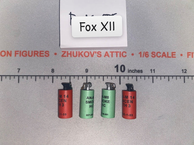 1/6 Scale Vietnam Smoke Grenade and Incendiary Grenade Lot - Ultimate Soldier