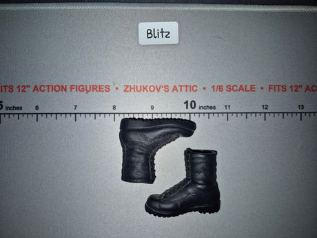 1/6 Scale Modern Era Black Combat Boots - BBI