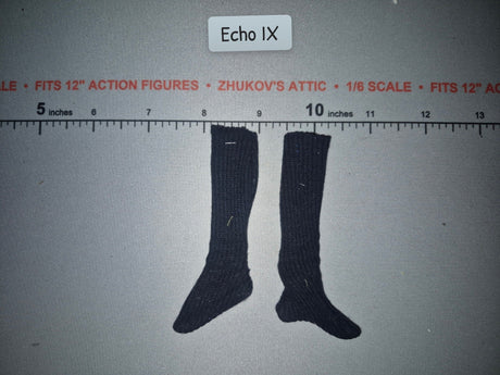 1/6 Scale Modern Era Black Long Socks