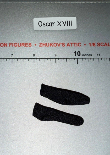 1/6 Scale Modern Black Socks Set
