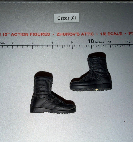 1/6 Scale Modern Era Black Combat Boots - Ultimate Soldier