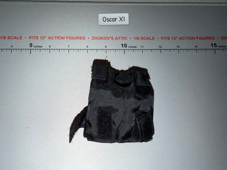 1/6 Scale Modern Era Black Tactical Body Armor Vest