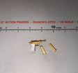 1/6 Scale WWII German Gold P38 Pistol with Magazines