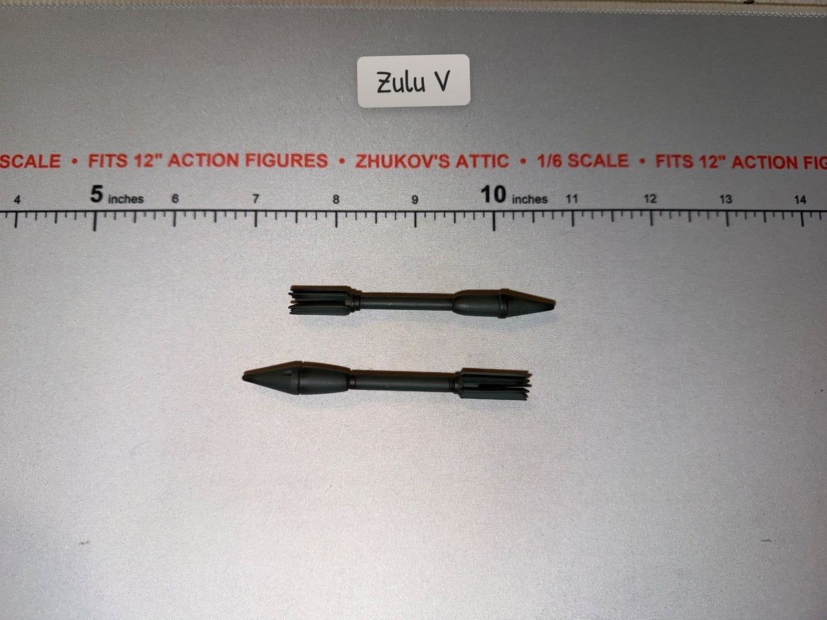 1/6 Scale WWII US Bazooka Antitank Rocket Lot