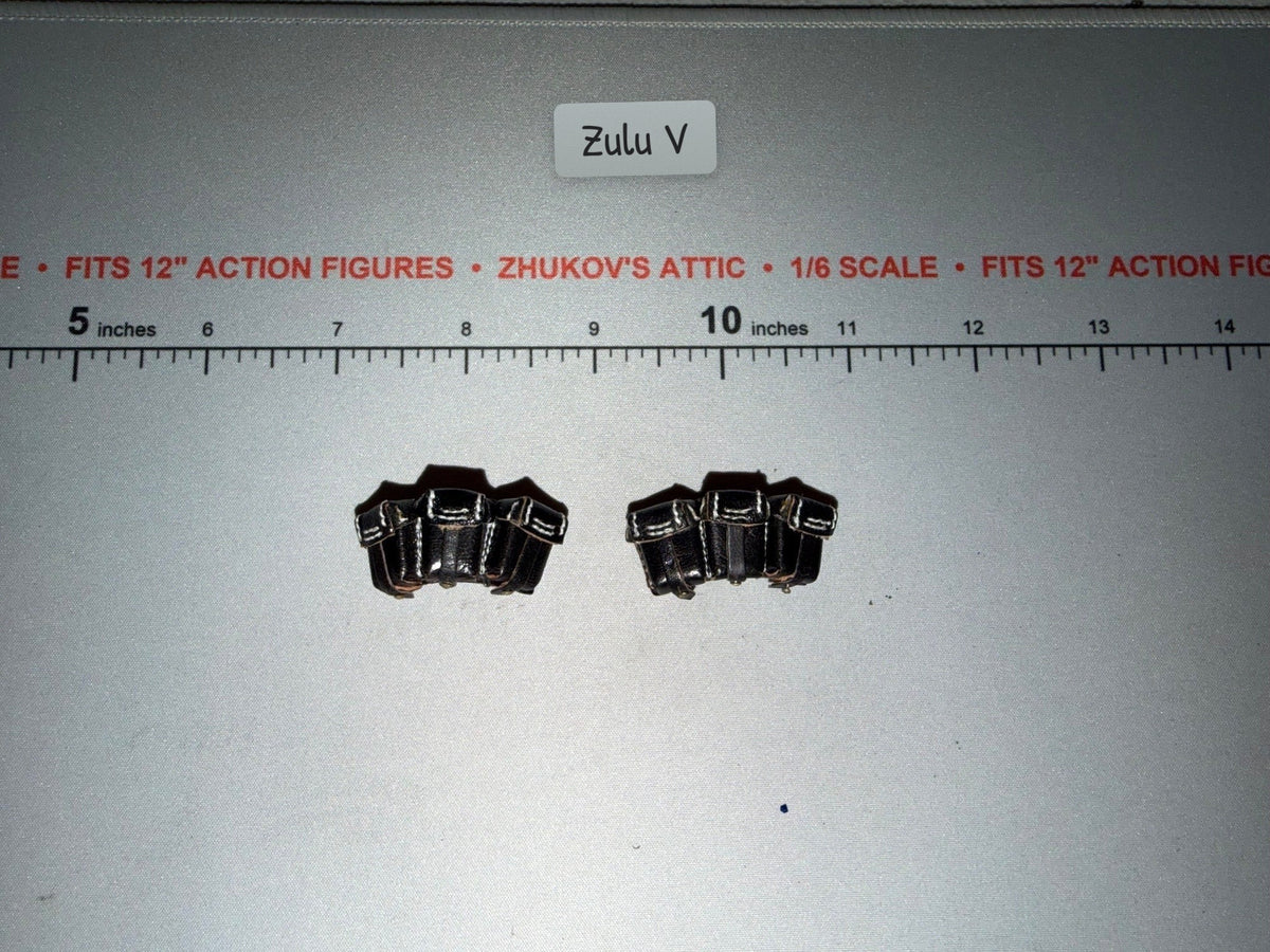 1/6 Scale WWII German KAR-98 Leather Ammunition Pouches