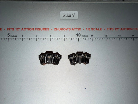 1/6 Scale WWII German KAR-98 Leather Ammunition Pouches