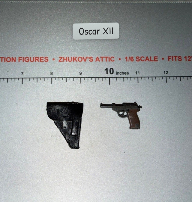 1/6 Scale WWII German Walther P38 Pistol and Holster
