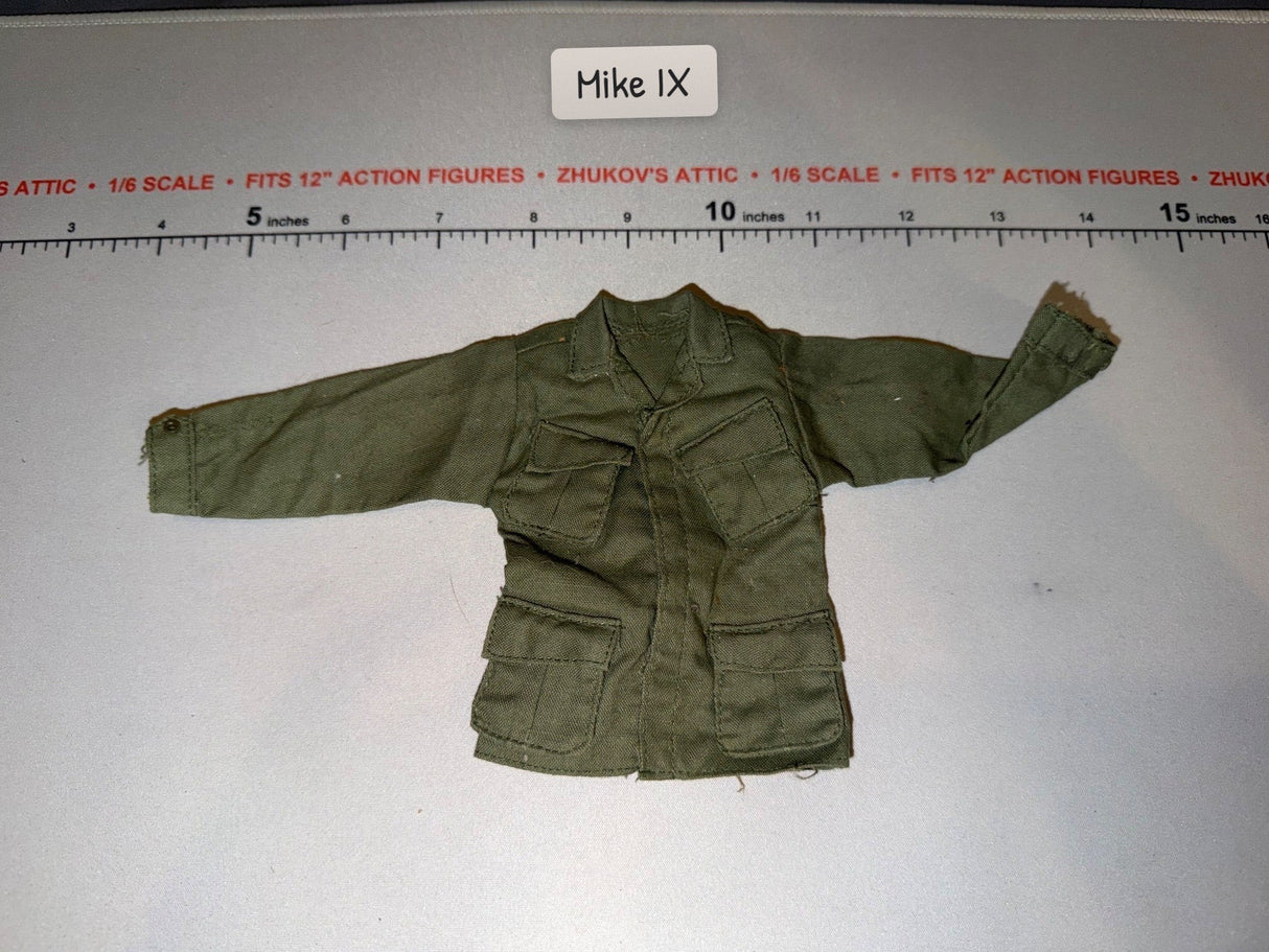 1/6 Scale Vietnam Era US Army OD Green Jungle Blouse