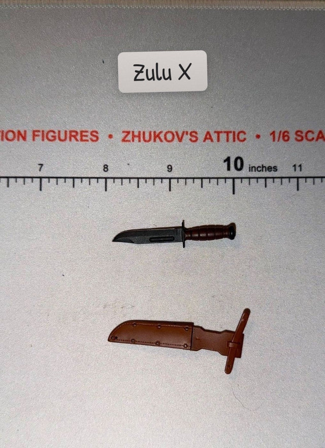 1/6 Scale Modern Era Combat Knife with Scabbard