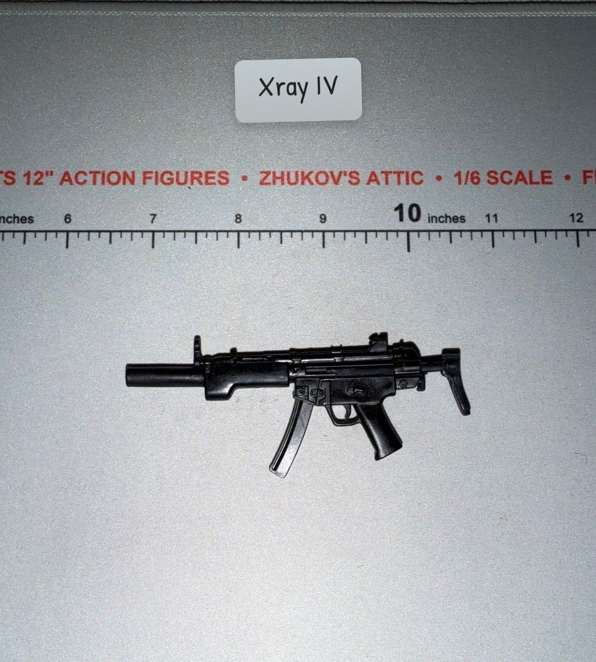 1/6 Scale Modern Era MP5 Submachine Gun with Suppressor and Folding Stock