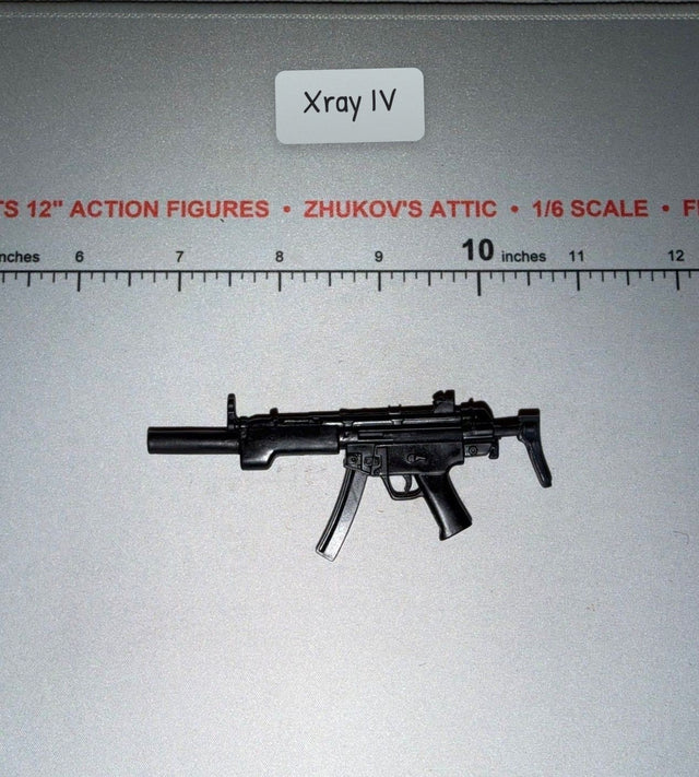 1/6 Scale Modern Era MP5 Submachine Gun with Suppressor and Folding Stock