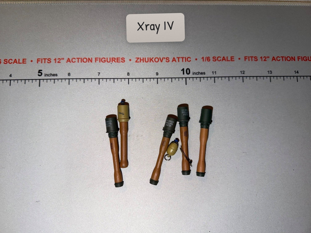 1/6 Scale WWII German Hand Grenade Set