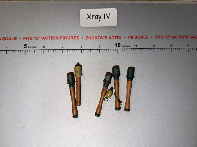 1/6 Scale WWII German Hand Grenade Set