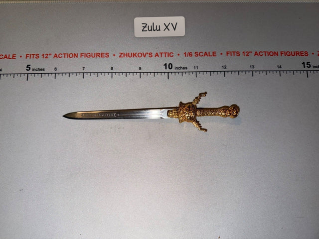 1/6 Scale Medieval Fantasy Ornate Pommel Sword - Metal
