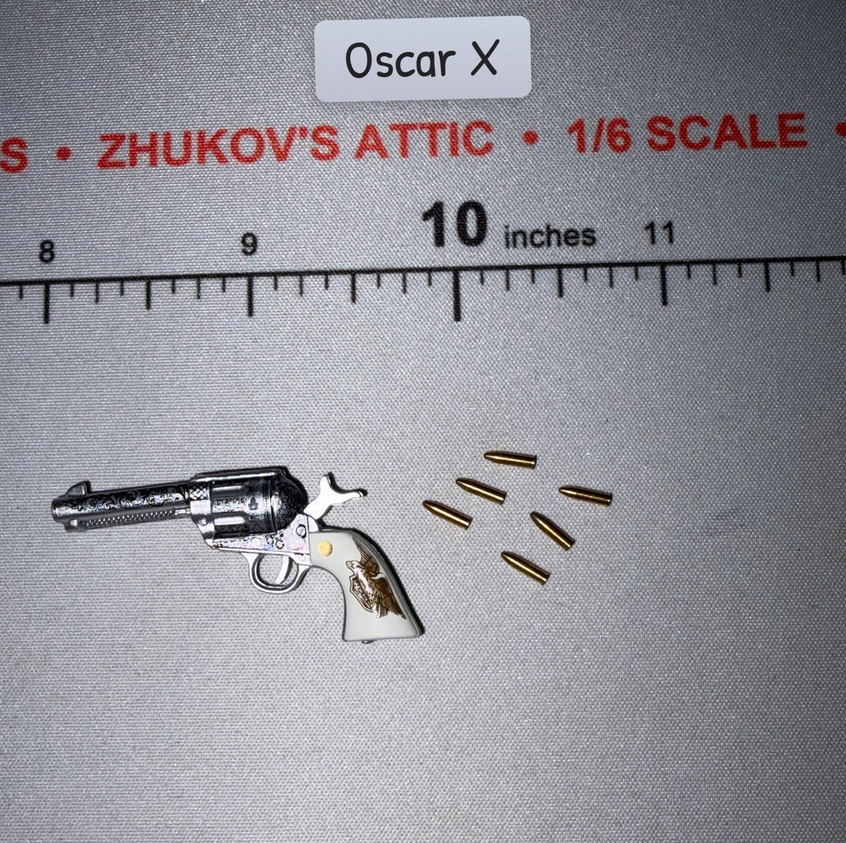1/6 Scale Civil War Western Era Revolver with Bullets - DID