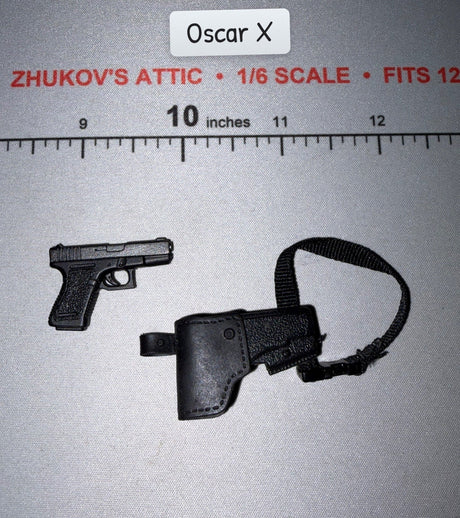 1/6 Scale Modern Era Pistol and Holster - Dragon