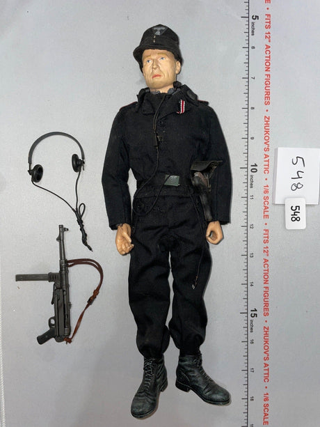 1/6 Scale WWII German Panzer Crew Dressed Figure with MP-40 - Dragon